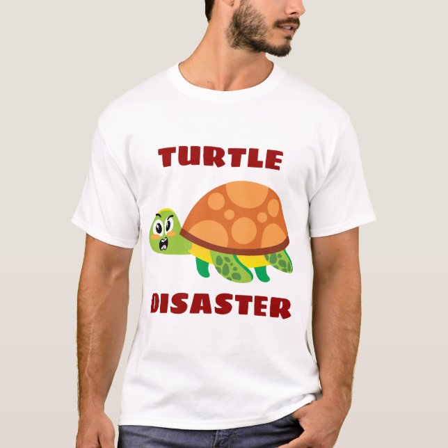 Camiseta Turtle Disaster Turtle Pun (Anverso)
