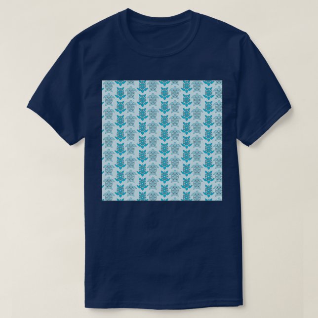 Camiseta turtle pattern stickers turtley awesome sea turtle (Diseño del anverso)