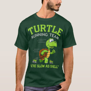 Camiseta Turtle Running Team dice sarcástico