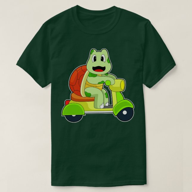 Camiseta Turtle Scooter (Diseño del anverso)