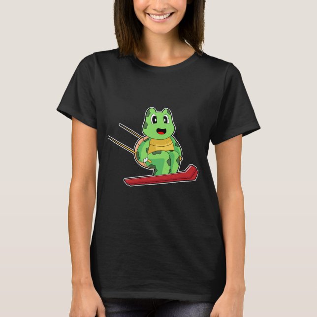 Camiseta Turtle Ski jumper Ski Winter sports (Anverso)