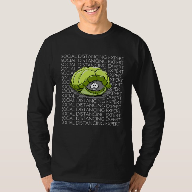 Camiseta Turtle Social Distancing Expert (Anverso)