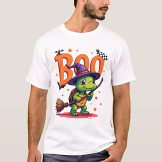 Camiseta Turtle Tortoise Boo Witch Trick Or Treat Halloween