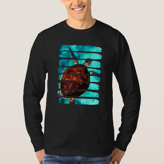 Camiseta Turtle Underwater Ocean Sea Nature Animal Leisure  (Anverso)