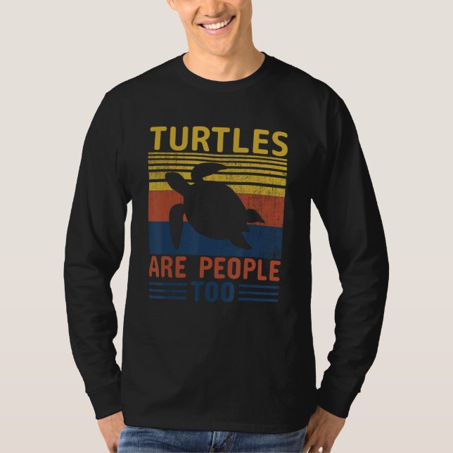 Camiseta Turtles Are People Too (Anverso)
