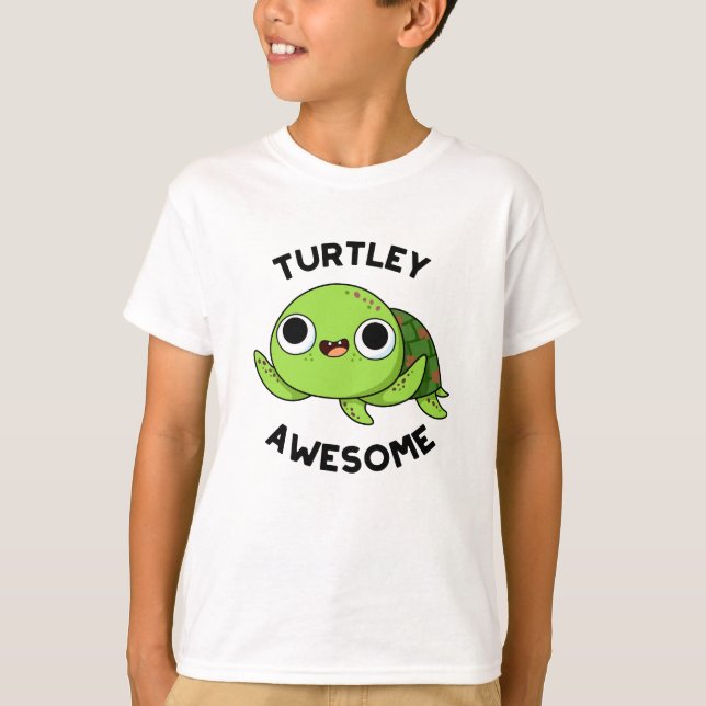 Camiseta Turtley Awesome Funny Turno Pun (Anverso)