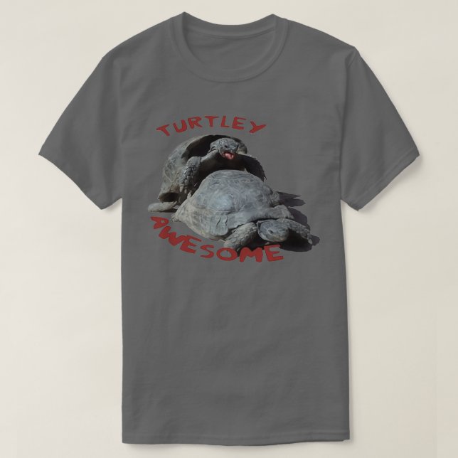 Camiseta Turtley Awesome Mating Tortoises (Diseño del anverso)