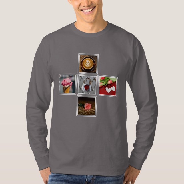 Camiseta TUS 5 FOTOS personalizado (Anverso)