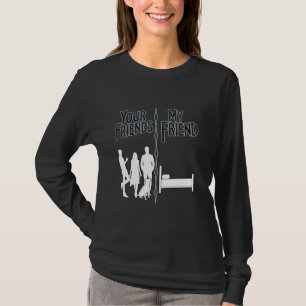 Camiseta Tus Amigos Mi Cama Divertida Introverten el Ho Ant