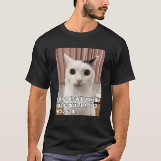 Camiseta Tus Bolas Explotarán Graciosos Gatos Extrañamente