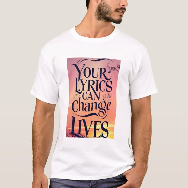 Camiseta Tus letras pueden cambiar vidas (Anverso)
