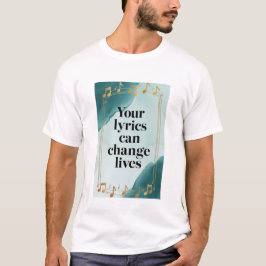 Camiseta Tus letras pueden cambiar vidas, opción 2