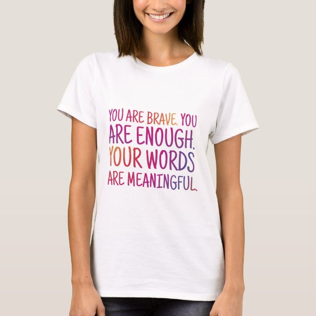 Camiseta Tus Palabras Importan (Anverso)