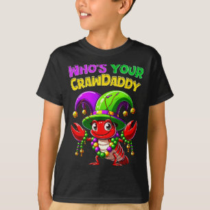 Camiseta Tus Quiénes Crawdaddy Cangrejo de río Loco Collare