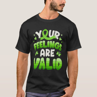 Camiseta Tus Sentimientos Son Válidos Conciencia de Salud M