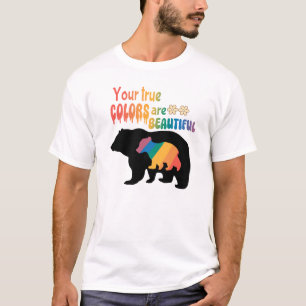 Camiseta Tus Verdaderos Colores Son Hermosos - Silueta De O