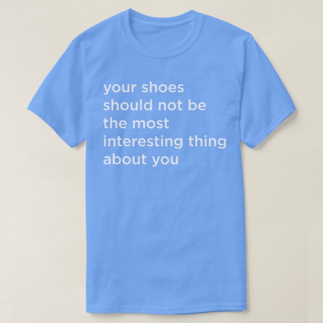 Camiseta Tus zapatos (Diseño del anverso)