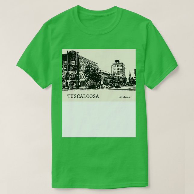 Camiseta Tuscaloosa Alabama TShirt 2 (Diseño del anverso)