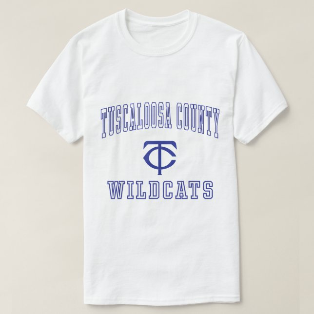 Camiseta Tuscaloosa County High School Wildcats (Diseño del anverso)