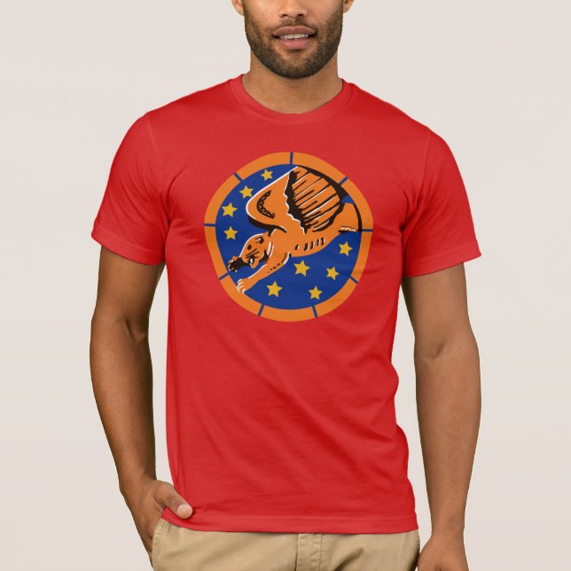 Camiseta Tuskegee Airmen Red Tails 99th Fighter Squadron (Anverso)