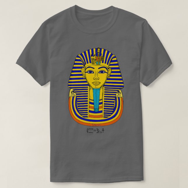 Camiseta TUTANCHAMUN I Pharaoh máscara de muerte (Diseño del anverso)