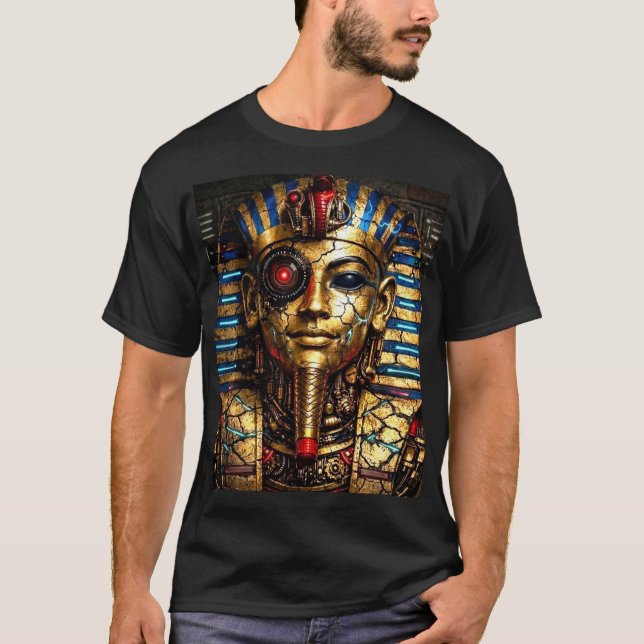 Camiseta Tutankhamun 2.0: The Cyber King (Anverso)