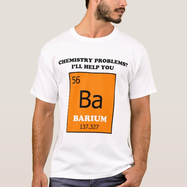 Camiseta Tutor de Química Castigo de Bario (Anverso)