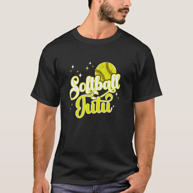 Camiseta Tutu De Softball De Tutu (Anverso)