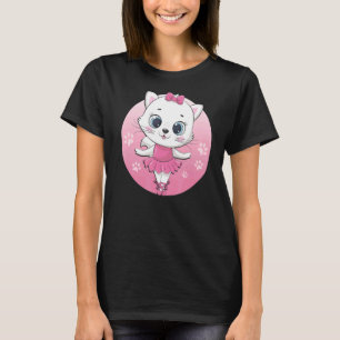 Camiseta Tutu Kitten Cat Ballerina Escenario Gato Ballet Gr