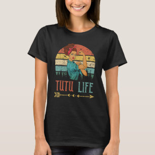 Camiseta Tutu Life Mujeres Rosie Vintage Retro Decoración A