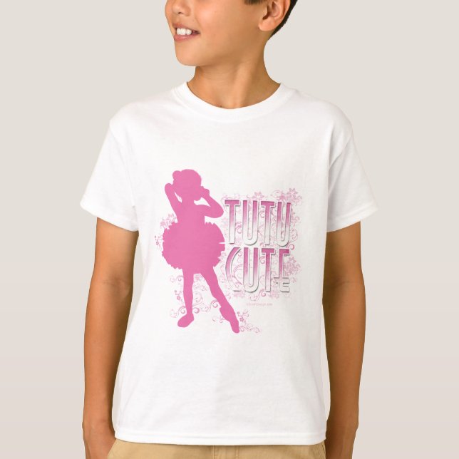 Camiseta Tutú lindo (rosa) (Anverso)