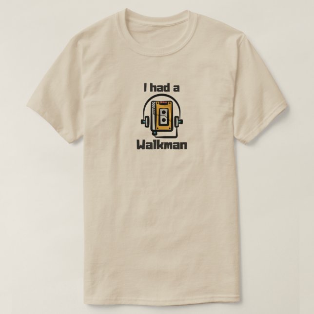 Camiseta 'Tuve un walkman' (Diseño del anverso)
