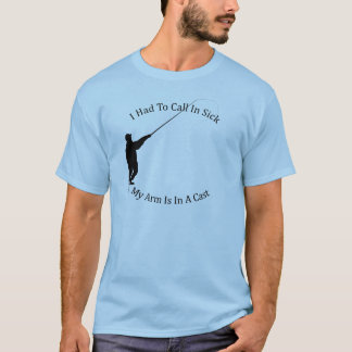 Camiseta Tuvo que llamar en brazo enfermo está en un molde