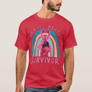 Camiseta Tuvo sobrevivientes de cáncer de seno y sobrevivió