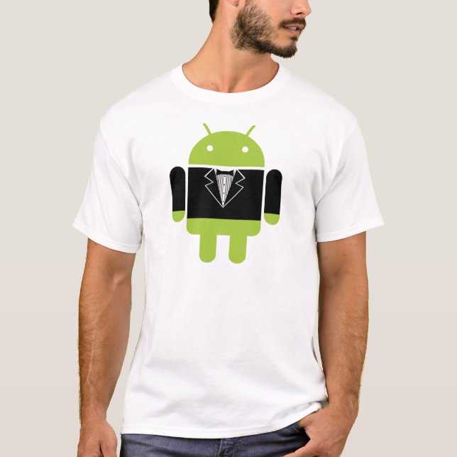 Camiseta Tux androide (Anverso)