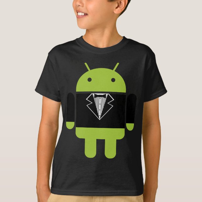 Camiseta Tux androide (Anverso)