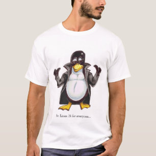 Camiseta Tux en un trenchcoat