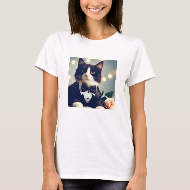 Camiseta Tuxedo Cat (Anverso)