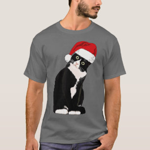 Camiseta Tuxedo Cat Meow Christmas Cat Catmas Cute Tuxie Lo