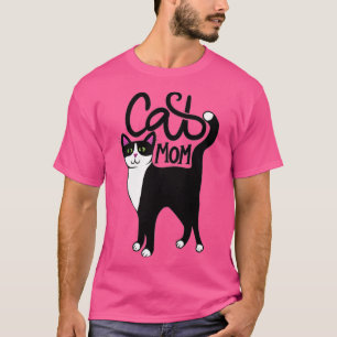 Camiseta Tuxedo Cat Mom Cute