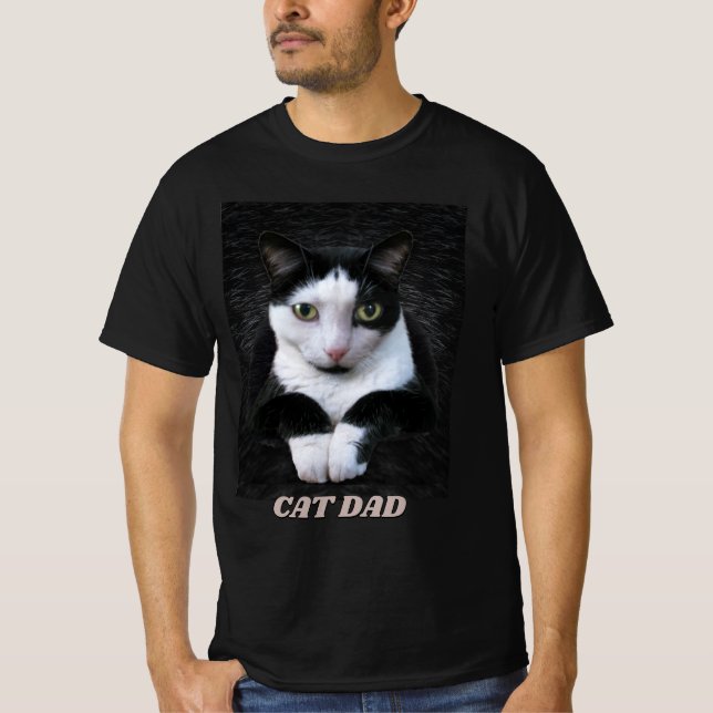 Camiseta Tuxedo Cat sin su texto (Anverso)