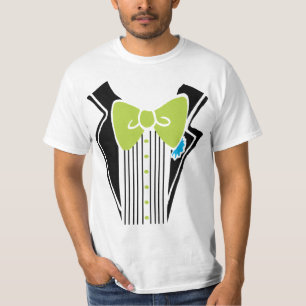 Camiseta Tuxedo - Lime Tie