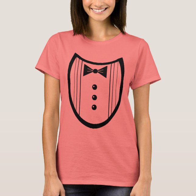 Camiseta Tuxedo negro (Anverso)