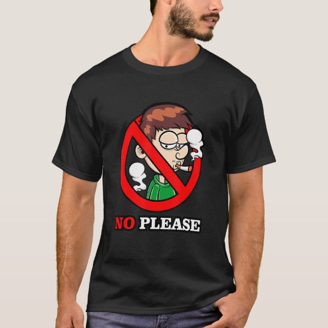 Camiseta Tuxedo No Por Favor Día Mundial No Fumador (Anverso)