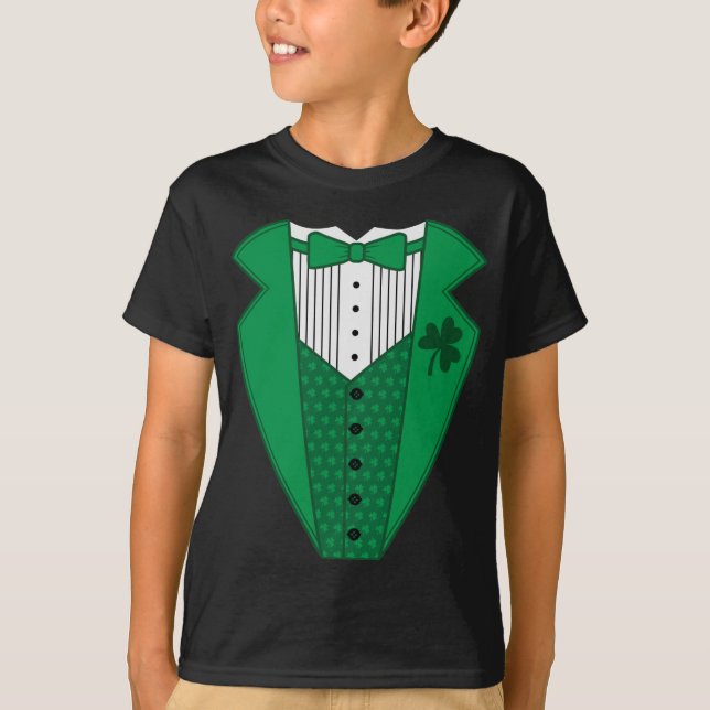 Camiseta Tuxedo verde (Anverso)