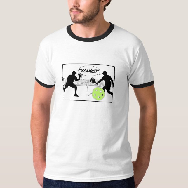 Camiseta "¡TUYOS!" Pelota de pelota de pádel doble de humor (Anverso)