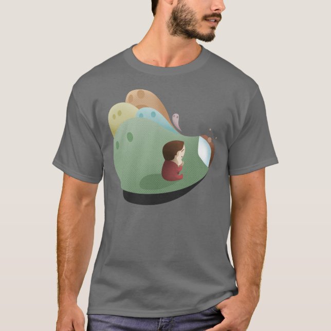 Camiseta TV asustadiza (Anverso)