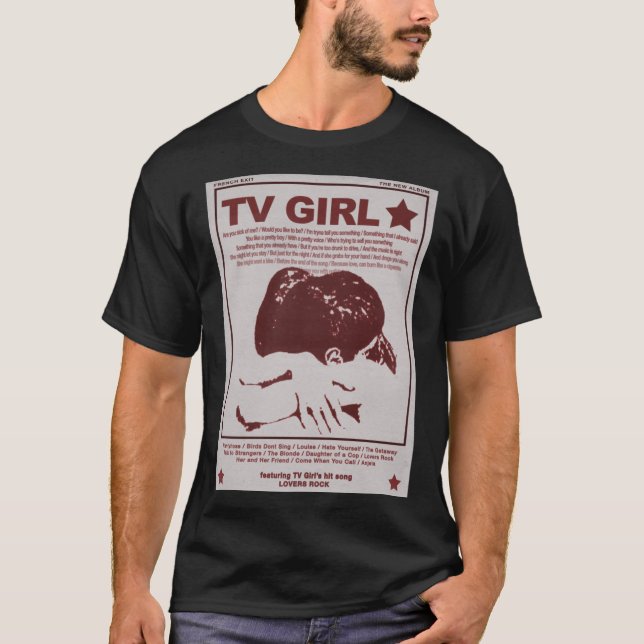 Camiseta Tv Chica La Noche Francesa Los Amantes De La Roca  (Anverso)
