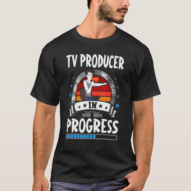 Camiseta Tv Producer In Progress Trainee Student (Anverso)