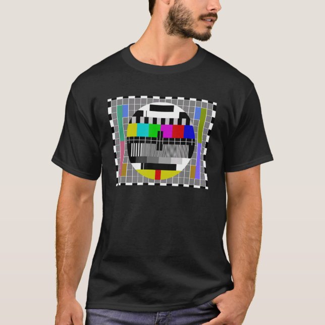 Camiseta Tv Test Picture 80s 90s Fiesta 80s 90s Outfit Vint (Anverso)